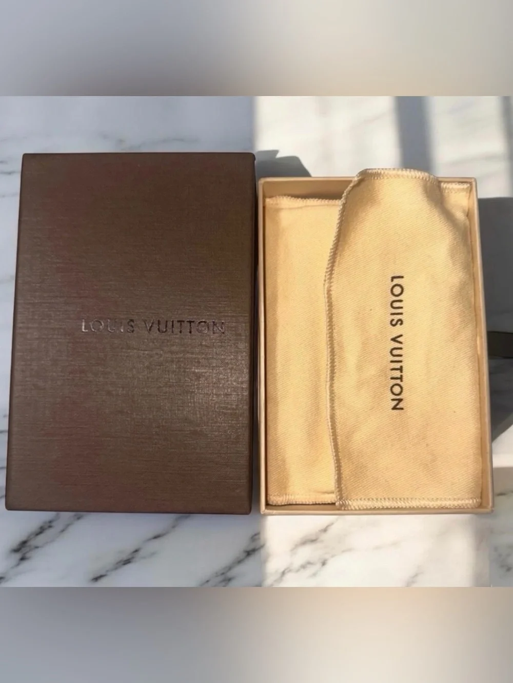 Louis Vuitton Key Pouch Damier Azur White/Blue